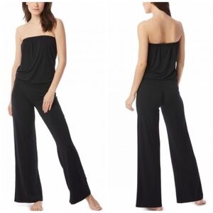 CARMEN MARC VALVO Bandeau Jumpsuit Swim Cover Up M